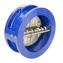 Обратный клапан двухстворчатый межфланцевый REON тип RSV32-T DN600 PN16